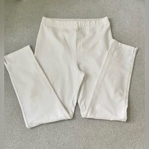 Susan Graver White Weekend Knit Pants, Size S